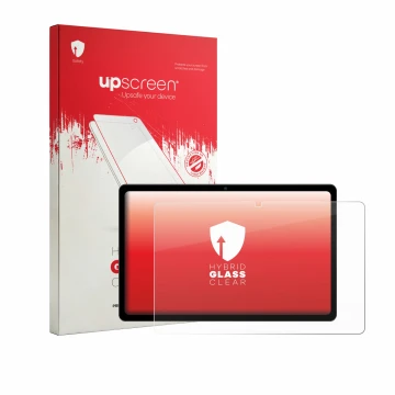 Parte frontale di una confezione del prodotto con il logo del marchio upscreen. Accanto è raffigurato il dispositivo Maxlegen 