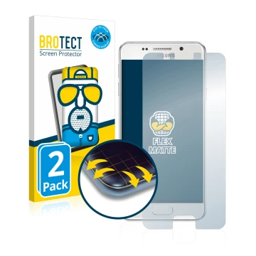 Parte frontale di una confezione del prodotto con il logo del marchio BROTECT. Accanto è raffigurato il dispositivo Samsung Ga