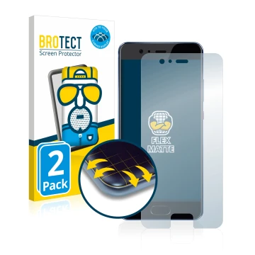 Parte frontale di una confezione del prodotto con il logo del marchio BROTECT. Accanto è raffigurato il dispositivo Huawei P10