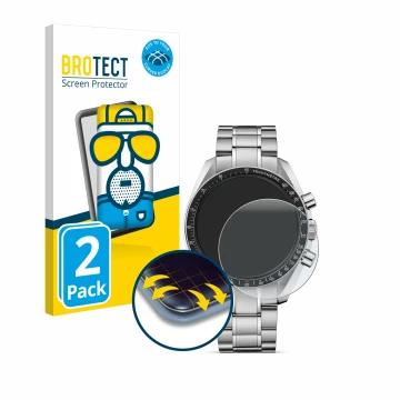 Parte frontale di una confezione del prodotto con il logo del marchio BROTECT. Accanto è raffigurato il dispositivo Omega Spee