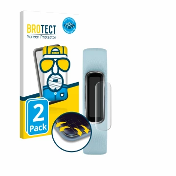 Parte frontale di una confezione del prodotto con il logo del marchio BROTECT. Accanto è raffigurato il dispositivo Garmin Viv