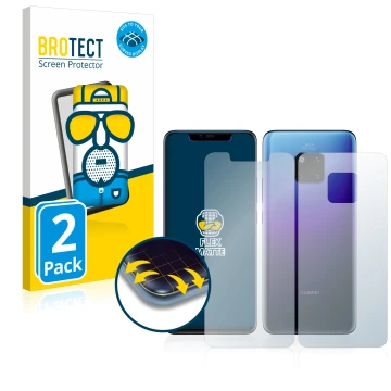 Parte frontale di una confezione del prodotto con il logo del marchio BROTECT. Accanto è raffigurato il dispositivo Huawei Mat