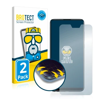 Parte frontale di una confezione del prodotto con il logo del marchio BROTECT. Accanto è raffigurato il dispositivo ASUS ZenFo