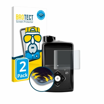 Parte frontale di una confezione del prodotto con il logo del marchio BROTECT. Accanto è raffigurato il dispositivo Medtronic 