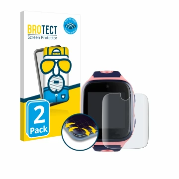 Parte frontale di una confezione del prodotto con il logo del marchio BROTECT. Accanto è raffigurato il dispositivo Xplora 4 c