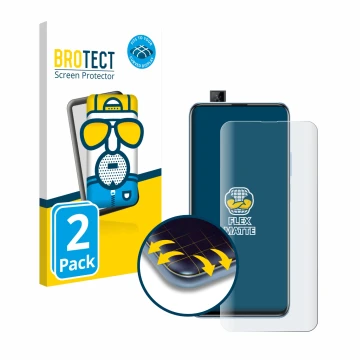 Parte frontale di una confezione del prodotto con il logo del marchio BROTECT. Accanto è raffigurato il dispositivo Huawei P s