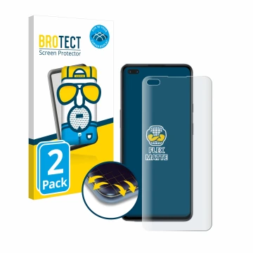 Parte frontale di una confezione del prodotto con il logo del marchio BROTECT. Accanto è raffigurato il dispositivo OnePlus No