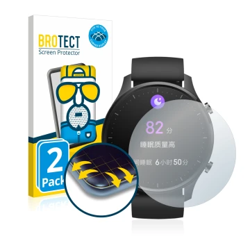 Parte frontale di una confezione del prodotto con il logo del marchio BROTECT. Accanto è raffigurato il dispositivo Xiaomi Mi 