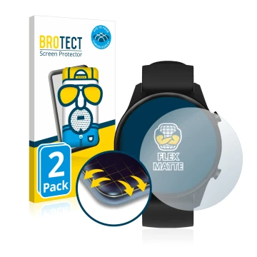 Parte frontale di una confezione del prodotto con il logo del marchio BROTECT. Accanto è raffigurato il dispositivo Xiaomi Mi 