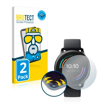 Parte frontale di una confezione del prodotto con il logo del marchio BROTECT. Accanto è raffigurato il dispositivo OnePlus Wa