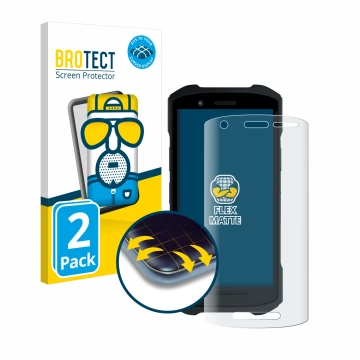 Parte frontale di una confezione del prodotto con il logo del marchio BROTECT. Accanto è raffigurato il dispositivo Zebra TC26