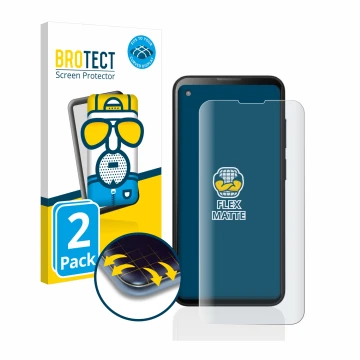 Parte frontale di una confezione del prodotto con il logo del marchio BROTECT. Accanto è raffigurato il dispositivo Blackview 