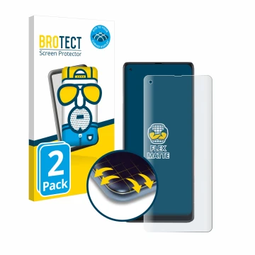 Parte frontale di una confezione del prodotto con il logo del marchio BROTECT. Accanto è raffigurato il dispositivo Cubot Max 