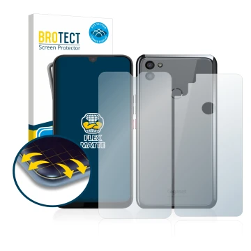 Parte frontale di una confezione del prodotto con il logo del marchio BROTECT. Accanto è raffigurato il dispositivo Gigaset GS