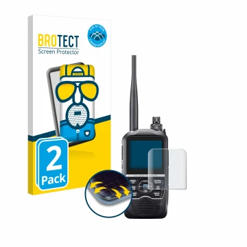 Parte frontale di una confezione del prodotto con il logo del marchio BROTECT. Accanto è raffigurato il dispositivo Icom ID-52