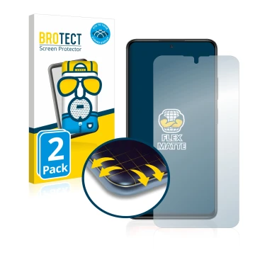 Parte frontale di una confezione del prodotto con il logo del marchio BROTECT. Accanto è raffigurato il dispositivo Xiaomi Red