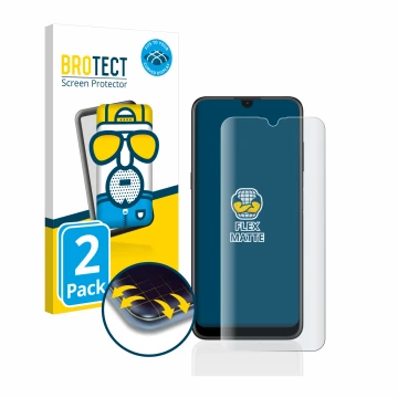 Parte frontale di una confezione del prodotto con il logo del marchio BROTECT. Accanto è raffigurato il dispositivo Nokia G21 