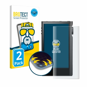 Parte frontale di una confezione del prodotto con il logo del marchio BROTECT. Accanto è raffigurato il dispositivo Astell&Ker