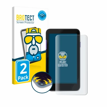 Parte frontale di una confezione del prodotto con il logo del marchio BROTECT. Accanto è raffigurato il dispositivo Zettle Ter