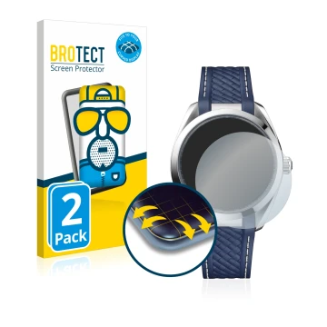 Parte frontale di una confezione del prodotto con il logo del marchio BROTECT. Accanto è raffigurato il dispositivo Omega Seam