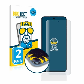 Parte frontale di una confezione del prodotto con il logo del marchio BROTECT. Accanto è raffigurato il dispositivo Xiaomi 13 