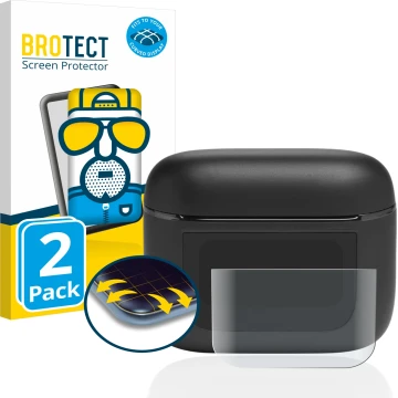 Parte frontale di una confezione del prodotto con il logo del marchio BROTECT. Accanto è raffigurato il dispositivo JBL Tour P