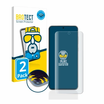 Parte frontale di una confezione del prodotto con il logo del marchio BROTECT. Accanto è raffigurato il dispositivo Huawei P60