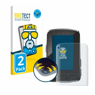 Parte frontale di una confezione del prodotto con il logo del marchio BROTECT. Accanto è raffigurato il dispositivo Wahoo Elem