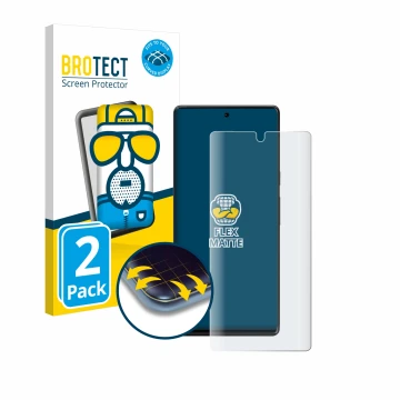 Parte frontale di una confezione del prodotto con il logo del marchio BROTECT. Accanto è raffigurato il dispositivo Google Pix