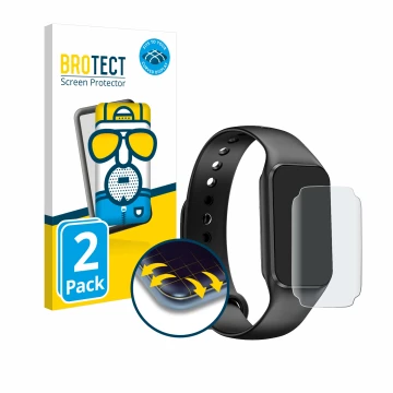 Parte frontale di una confezione del prodotto con il logo del marchio BROTECT. Accanto è raffigurato il dispositivo Blackview 