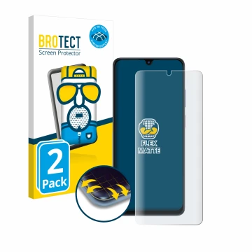 Parte frontale di una confezione del prodotto con il logo del marchio BROTECT. Accanto è raffigurato il dispositivo ZTE Blade 