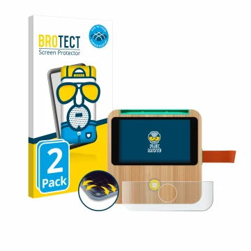 Parte frontale di una confezione del prodotto con il logo del marchio BROTECT. Accanto è raffigurato il dispositivo tigerbox T
