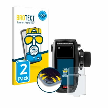 Parte frontale di una confezione del prodotto con il logo del marchio BROTECT. Accanto è raffigurato il dispositivo Sanwa M17 