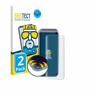 Parte frontale di una confezione del prodotto con il logo del marchio BROTECT. Accanto è raffigurato il dispositivo Anker Prim