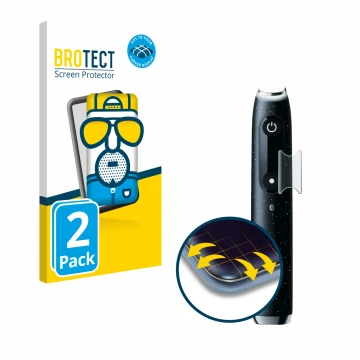 Parte frontale di una confezione del prodotto con il logo del marchio BROTECT. Accanto è raffigurato il dispositivo Oral-B iO 