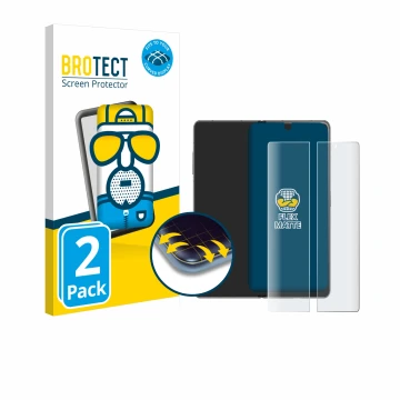 Parte frontale di una confezione del prodotto con il logo del marchio BROTECT. Accanto è raffigurato il dispositivo Honor Magi