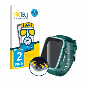Parte frontale di una confezione del prodotto con il logo del marchio BROTECT. Accanto è raffigurato il dispositivo Okyuk T45 