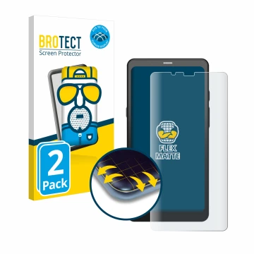 Parte frontale di una confezione del prodotto con il logo del marchio BROTECT. Accanto è raffigurato il dispositivo Boox Palma