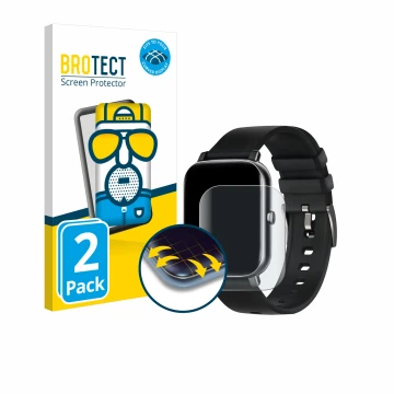 Parte frontale di una confezione del prodotto con il logo del marchio BROTECT. Accanto è raffigurato il dispositivo Ibettertec