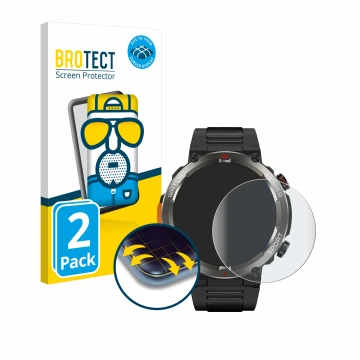 Parte frontale di una confezione del prodotto con il logo del marchio BROTECT. Accanto è raffigurato il dispositivo Blackview 