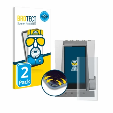 Parte frontale di una confezione del prodotto con il logo del marchio BROTECT. Accanto è raffigurato il dispositivo Astell&Ker