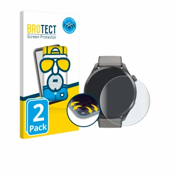 Parte frontale di una confezione del prodotto con il logo del marchio BROTECT. Accanto è raffigurato il dispositivo Hama Smart