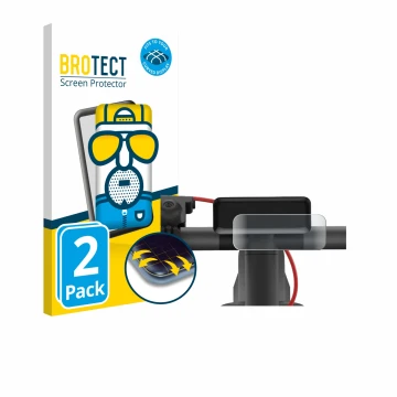 Parte frontale di una confezione del prodotto con il logo del marchio BROTECT. Accanto è raffigurato il dispositivo Navee V50i