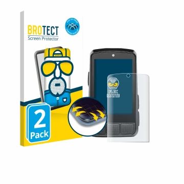 Parte frontale di una confezione del prodotto con il logo del marchio BROTECT. Accanto è raffigurato il dispositivo Wahoo Elem