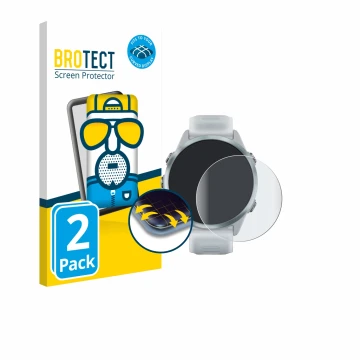 Parte frontale di una confezione del prodotto con il logo del marchio BROTECT. Accanto è raffigurato il dispositivo Garmin For