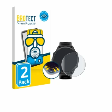 Parte frontale di una confezione del prodotto con il logo del marchio BROTECT. Accanto è raffigurato il dispositivo Garmin For