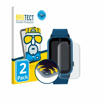 Parte frontale di una confezione del prodotto con il logo del marchio BROTECT. Accanto è raffigurato il dispositivo One2Track 