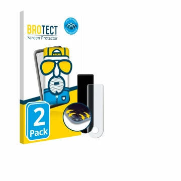 Parte frontale di una confezione del prodotto con il logo del marchio BROTECT. Accanto è raffigurato il dispositivo Xiaomi Ele