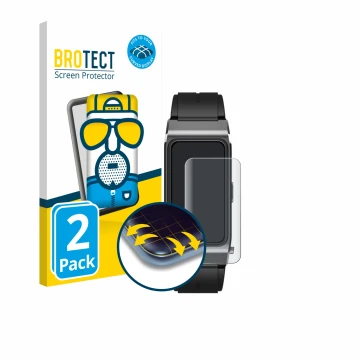 Parte frontale di una confezione del prodotto con il logo del marchio BROTECT. Accanto è raffigurato il dispositivo Oukitel BT
