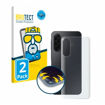 Parte frontale di una confezione del prodotto con il logo del marchio BROTECT. Accanto è raffigurato il dispositivo Samsung Ga